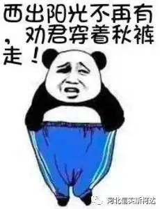 西出阳光不再有,劝君穿着秋裤走
