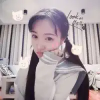 照亮你美如夜晚的头发可爱女生qq头像
