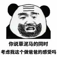 熊猫头关爱儿子的爸爸搞笑微信qq表情包图片
