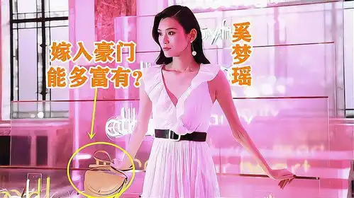 嫁进豪门的奚梦瑶能多富有看到她拍写真的名牌包包,豪门太阔绰
