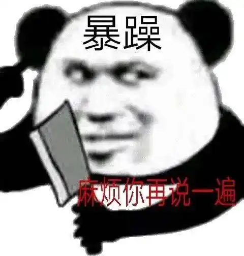 辣眼睛很丑的熊猫头表情包得不到我,你也别诋毁我呀
