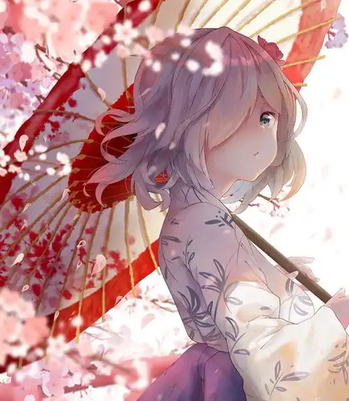 二次元和风美图欣赏气质高雅,亭亭玉立,笑容甜美,乐观向上的美少女动漫