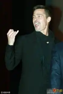 皮特离婚后亮相上海秀表情包黑衣帅气获影迷哄抢合影
