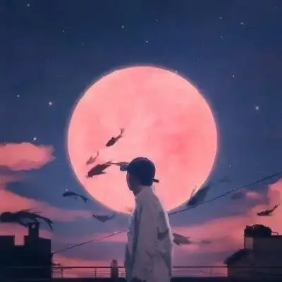 一组唯美卡通风景静物意境插画微信头像我要个性网

