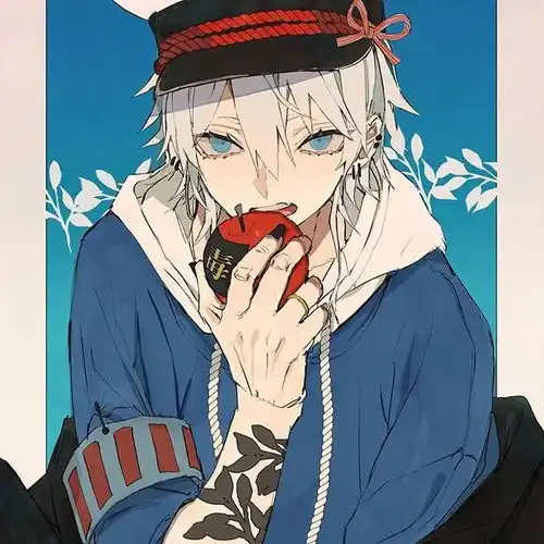 插画作品撩到我心肌梗塞这才是中二病娇美少年该有的亚子男生动漫人物头像
