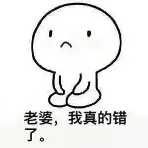 老公向老婆认错表情包
