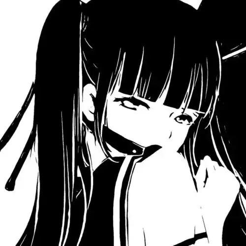 粉丝求图0709黑白日系动漫女头
