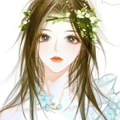动漫女生手绘偏古风头像
