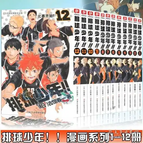 现货排球少年漫画书套装12册112册热血动漫高中杯开始二传手对决古馆春一日本热血动漫小说书籍简体中文版日本漫画书浙美
