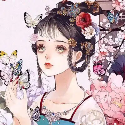 溺毙唯美古风仙气魅力动漫女头.微信头像我要个性网
