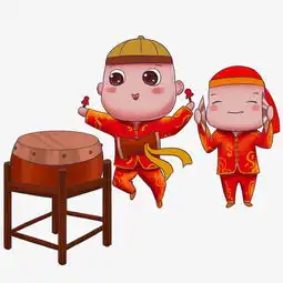 元宵节敲锣打鼓闹元宵手绘免抠元素图片素材其他格式下载动漫人物大全
