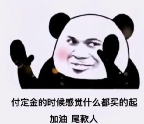 熊猫头表情包撩我请拿号排队
