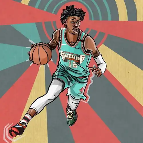 nba动漫手绘头像
